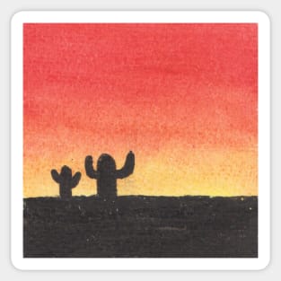 Cactus and desert Sticker